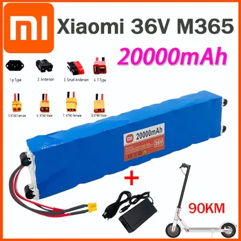 36V Xiaomi 16800mAh/20000mAh 18650 litija baterija 10S3P 250W-500W 42V elektriskā motorollera M365 ebike akumulatora ar BMS