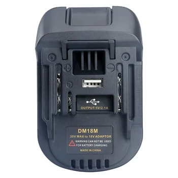 Dvisi DM18M adaptera par Dewalt Milwaukee 18V li-ion akumulators bat609 M18 pārvērst par Makita 18V li-ion akumulators BL1860 BL1840
