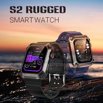 ROGBID S2 Plaukstas Smart Skatīties Bluetooth 5.0 rokas Pulkstenis Vairāk nekā 100 Sporta Veidiem Smart Skatīties Sirdsdarbības ātruma Noteikšanas Elektronisko Skatīties