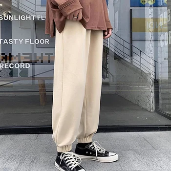 Vīrieši 5 Krāsas Streetwear Cietā Melnā joggers Bikses Ir 2021. Mens Japāna Treniņbikses Vīriešu Vintage Hip Hop Kokvilnas Bikses 5XL