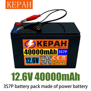 Akumulatora 18650 12V3s7p litija baterija, iebūvēta 40ah augsts tekošā BMS, ko izmanto smidzinātāji un citi rīki.