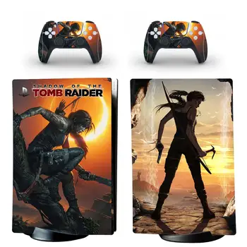 Tomb Raider PS5 Digitālo Ādas Decal Uzlīmes Vāks PlayStation 5 Konsole un 2 Kontrolieri PS5 Ādas, Vinila Uzlīmes