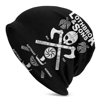 Bonē Cepures hip hop Pieaugušo Vīriešu Adīt Cepuri Vikingi Lothbrok & Sons casquette Smieklīgi Grafikas Unisex R339 Adīšanas Hat