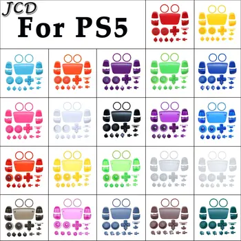 JCD 18Colors augstas quanlity R1, L1, L2 R2 Izraisīt Pogas Thumbstick klp Playstation5 PS5 kontrolieris nomaiņa piederumi