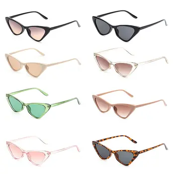 Modes Mazo Kadru UV400 Streetwear Retro Saulesbrilles, Kaķu Acu Brilles, Saulesbrilles par Sievietēm