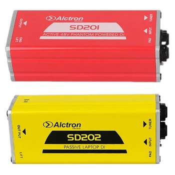 2 Gab Alctron Aktīvo DI Box Pretestība Transformācijas DIBOX Profesionālās Skatuves Efektiem Direct Connect Lodziņā SD201 & SD202