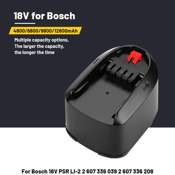 jauns Bosch 18V 12.8 Ah Li-ion Akumulatora PBA PSB RAŽOTS Bosch PST Mājas & Dārzs Instrumenti (tikai C Tipa) AL1830CV AL1810CV AL1815CV