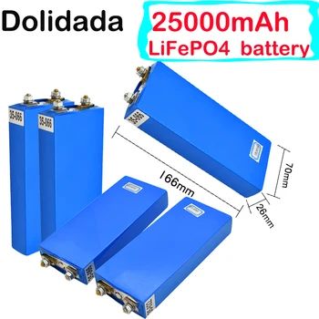 3.2 V 25Ah LiFePO4 Batterij Šūnu 25000Mah Litija-ijzerfosfaat Diepe Cycli Voor Diy 12V 24V 36V 48V Zonne-energie Ups Jauda