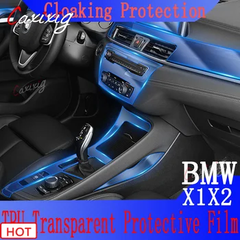 BMW F39 F48 X1X2 2016-2020Car Interjera Centra konsole Pārredzamu TPU aizsargplēvi Anti-scratch Remonts filmu Pielāgošanu LHD RHD