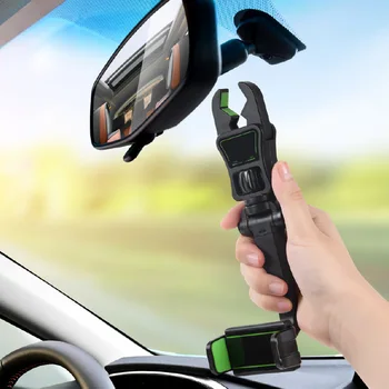 Universālas Automašīnas Mobilā Tālruņa Atpakaļskata Spogulī, Navigācijas Turētājs Aizmugurējā Spilvena Vairāku leņķa Regulēšana 