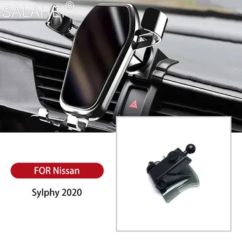 Priekš Nissan Sylphy 2020. Gadam Automašīnas Turētājs Turētājs Viedtālrunis Automašīnu Gaisa Vent Mount Šūpuļa Nav Magnētisko Mobilā Tālruņa Turētājs GPS Stāvēt