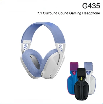Logitech G435 LIGHTSPEED BEZVADU SPĒĻU AUSTIŅU 7.1 Surround Sound Spēlētājs Bluetooth Austiņas Savietojamas Spēles Un Mūzikas