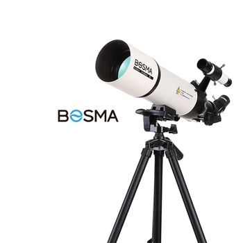 BOSMA 80400 80 mm refraktoru, astronomisko teleskopu studentu hobijs iesācējiem