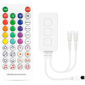 SP617E Bluetooth Kontrolieris Sinhronizēt Mūziku Režīmu, Taimeris, lai RGB+Dzidri Balts LED Sloksnes Gaismas Andriod iOS APP /3 Taustiņi Taustiņš/IS Tālvadības
