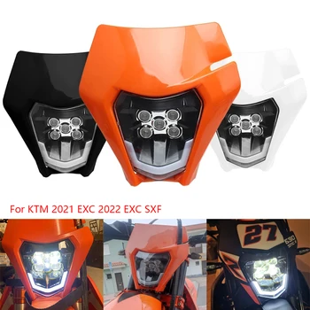 Motociklu LED Lukturu Lukturis Galvas Gaismas Aptecētājs Par KTM EXC MX TEIC SXF 2021 2022 Dirt Bike, Supermoto Enduro LED Lukturu