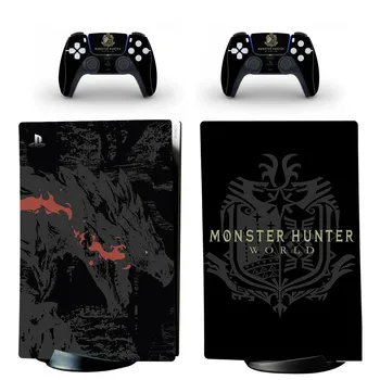 Monster Hunter Pasaules PS5 Digitālo Ādas Decal Uzlīmes Vāks PlayStation 5 Konsoles un Kontrolieri PS5 Ādas, Vinila Uzlīmes